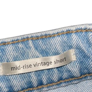 Wrangler Mid Rise Vintage Short Daisy Duke Jeans 8 Distressed Cowgirl Western Y2K image 4