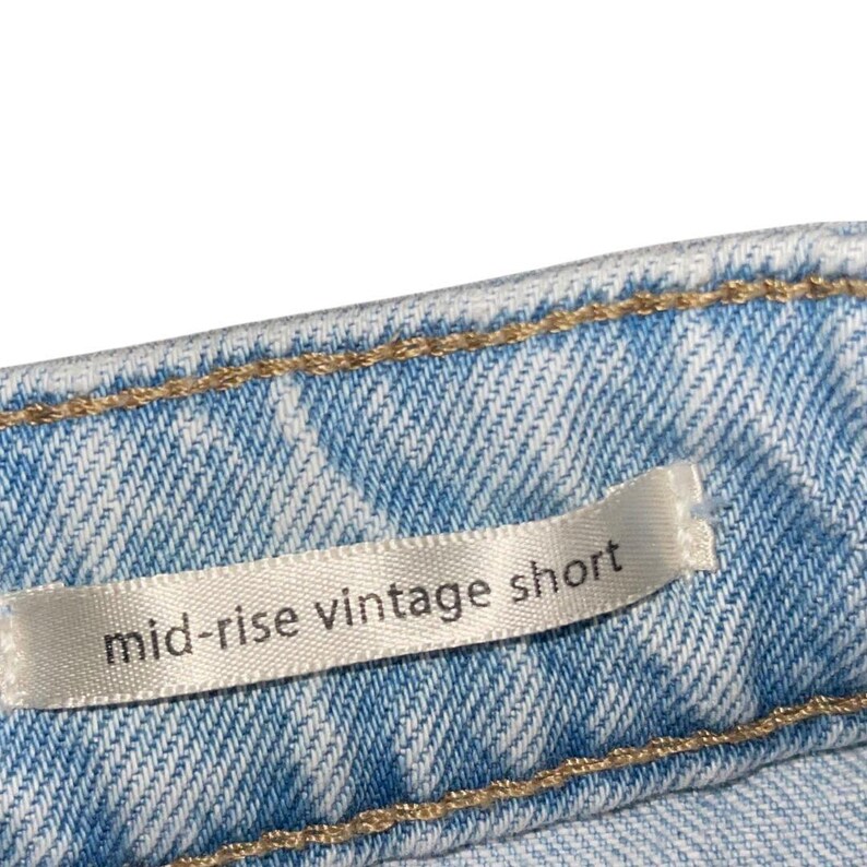 Wrangler Mid Rise Vintage Short Daisy Duke Jeans 8 Distressed Cowgirl Western Y2K image 4