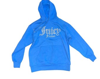 Juicy Couture Forever 21 Collaboration Strass Pullover Hoodie Größe S Y2K