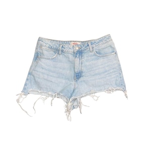 Wrangler Mid Rise Vintage Short Daisy Duke Jeans 8 Distressed Cowgirl Western Y2K image 1