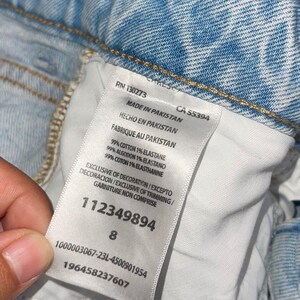 Wrangler Mid Rise Vintage Short Daisy Duke Jeans 8 Distressed Cowgirl Western Y2K image 6