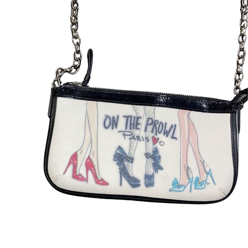 Brighton Tom Clancy "On the Prowl" Leather Crossbody Purse Lacklederband Bild 3