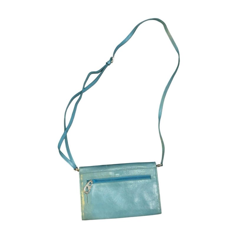 Brighton Vintage Turquoise Wallet Leather Purse Crossbody Western Cowboy 90s image 2