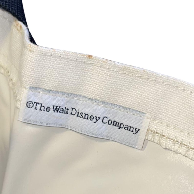 Walt Disney Company Mickey Mouse Around the World Canvas Tote Bag Vintage NWT image 3