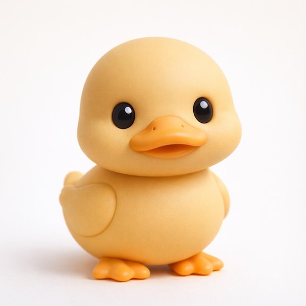 Duck STL – Cute Kawaii Duck 3D Print File – Printable Figurine