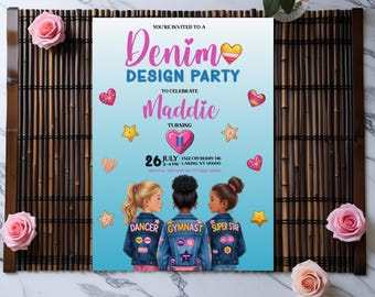 Denim Design Party - Patch Denim Party Editable through CORDL