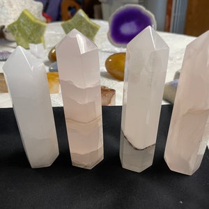 Pink Mangano Calcite Towers