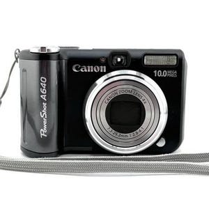 Cámara digital Canon Powershot A640 gris, 10 MP, zoom 4X, DPP