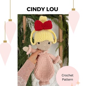 Crochet doll, little girl, pattern, PDF crochet pattern, Whoville doll, snuggler