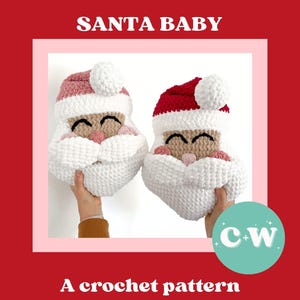 Crochet Santa Pillow Pattern: Bulky Yarn Christmas Decor (PDF Pattern)