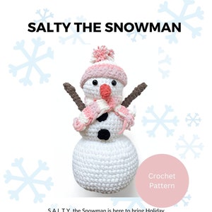 Snowman, crochet pattern, crochet snowman, holiday decor, boho Christmas decor, crochet pillow