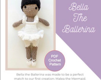 Patrón Bailarina Crochet, patrón muñeca crochet, patrón muñeca amigurumi, PDF