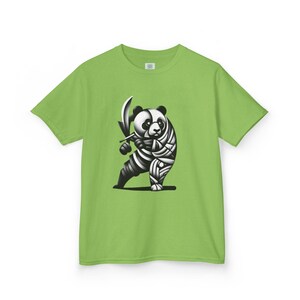 Camiseta infantil de Panda Ninja, divertida, regalo para amantes de los pandas, ideal para fiestas de cumpleaños, ropa informal de verano, ropa infantil única.