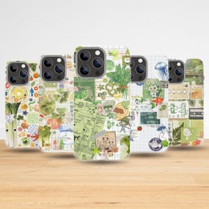 Whimsical Japanese Collage Phone Case– Embrace Juminocore Aesthetic for iPhone 16 15 14 13 Pro Max, Samsung S25 S24 S23 Ultra