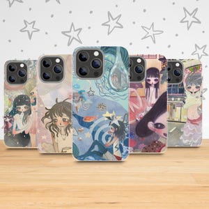 Aya Takano Art Phone Case, Aesthetic Cover iPhone 16e 15 14 13 12 11 Pro Max 8 Plus X, Samsung Galaxy  S25 S24 S23 S22 Ultra, Pixel 8 7
