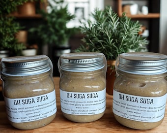 All-Natural Facial Scrub: Organic brown sugar and vanilla