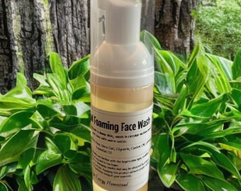 All-Natural foaming face wash: Aloe, Castor Oil, Castile Soap