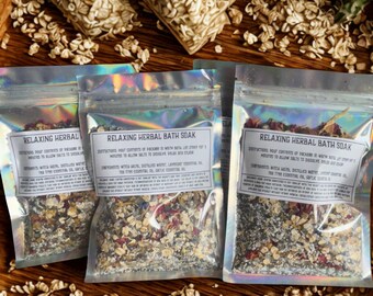 All-Natural Relaxing Herbal Bath Soak: Lavender and chamomile