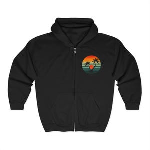 Adventure-Themed Full Zip Hoodie, Unisex Casual Sweatshirt for Outdoor Lovers, Perfect for Camping, Gifts for Him & Her