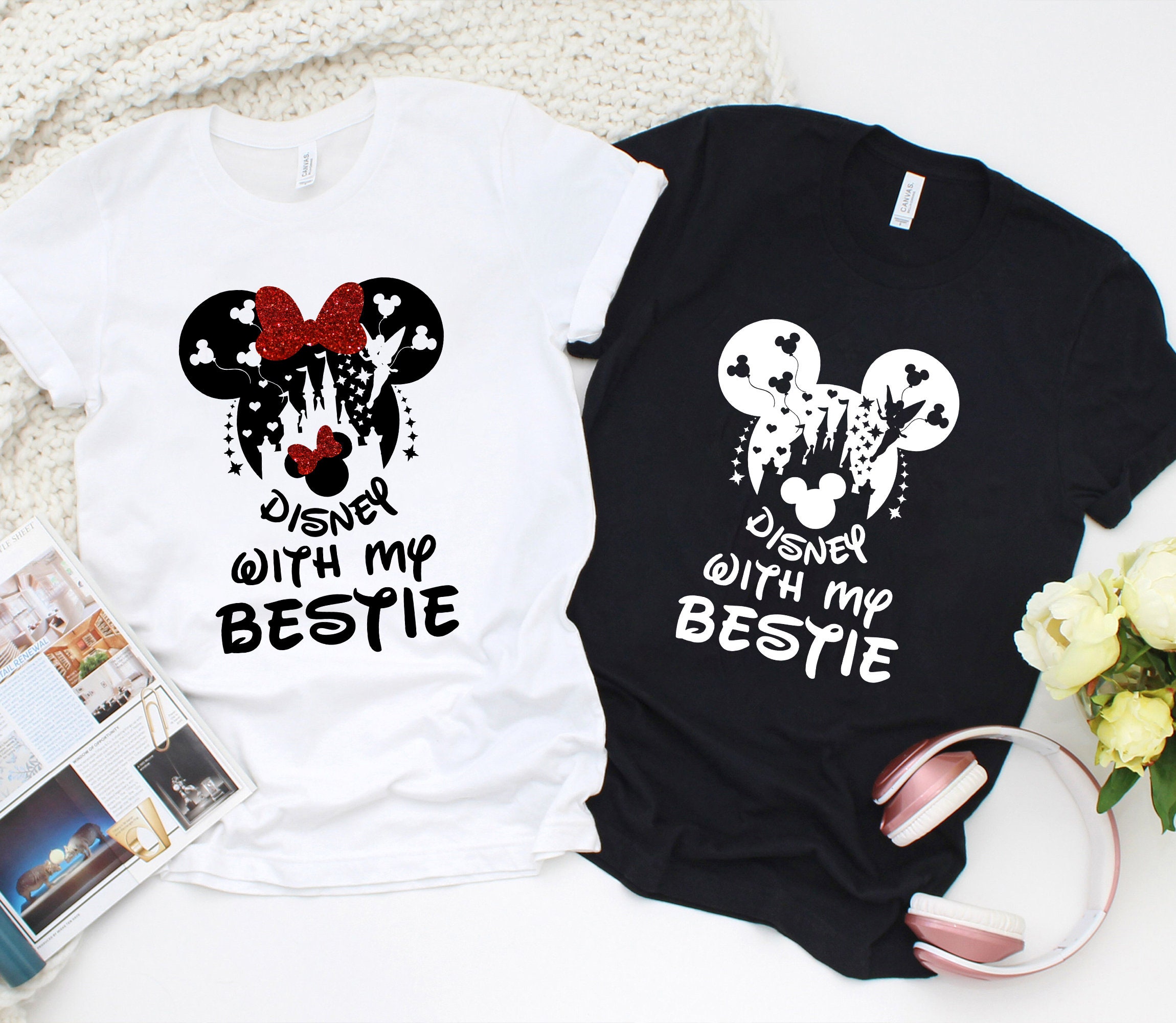 Disney With My Bestie Shirt Friends Matching Shirt Disney Etsy
