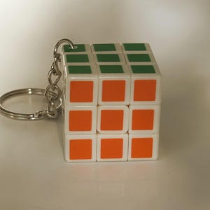 2. Retro Puzzle Cube Key Chain