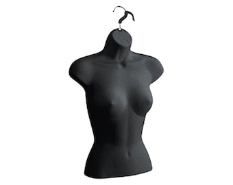 Half Female Torso Form-Black *Free Shipping*