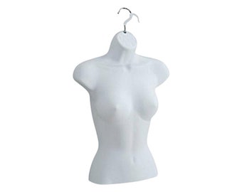 Half Female Torso Form-White *Free Shipping*