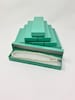 20+ Count Teal Blue Boxes - Cotton Filled Bracelet Boxes 