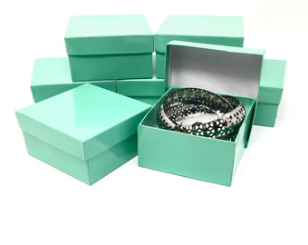 10 Pack - Teal Blue Boxes (3.75 x 3.75 x 2 in.)