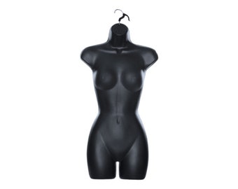 Full Female Torso Form-Black *Free Shipping*