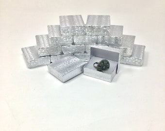 100 Pack Silver Boxes (2 x 1.5 x .75 in.) // ECONOMY SIZE //