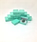 Teal Blue Boxes - 20-count (2 x 1.5 x .75 in.) Cotton Filled Jewelry Boxes 