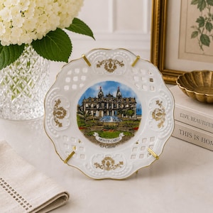 Sammelteller „Le Kasino“ von Monte Carlo - Porcelaines d’Art | Gold Filligran & durchbohrte Kante