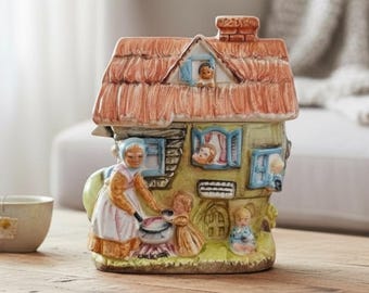 Ceramic Cookie Jar Kitschy Chartreuse Green Royal Sealy Japan 