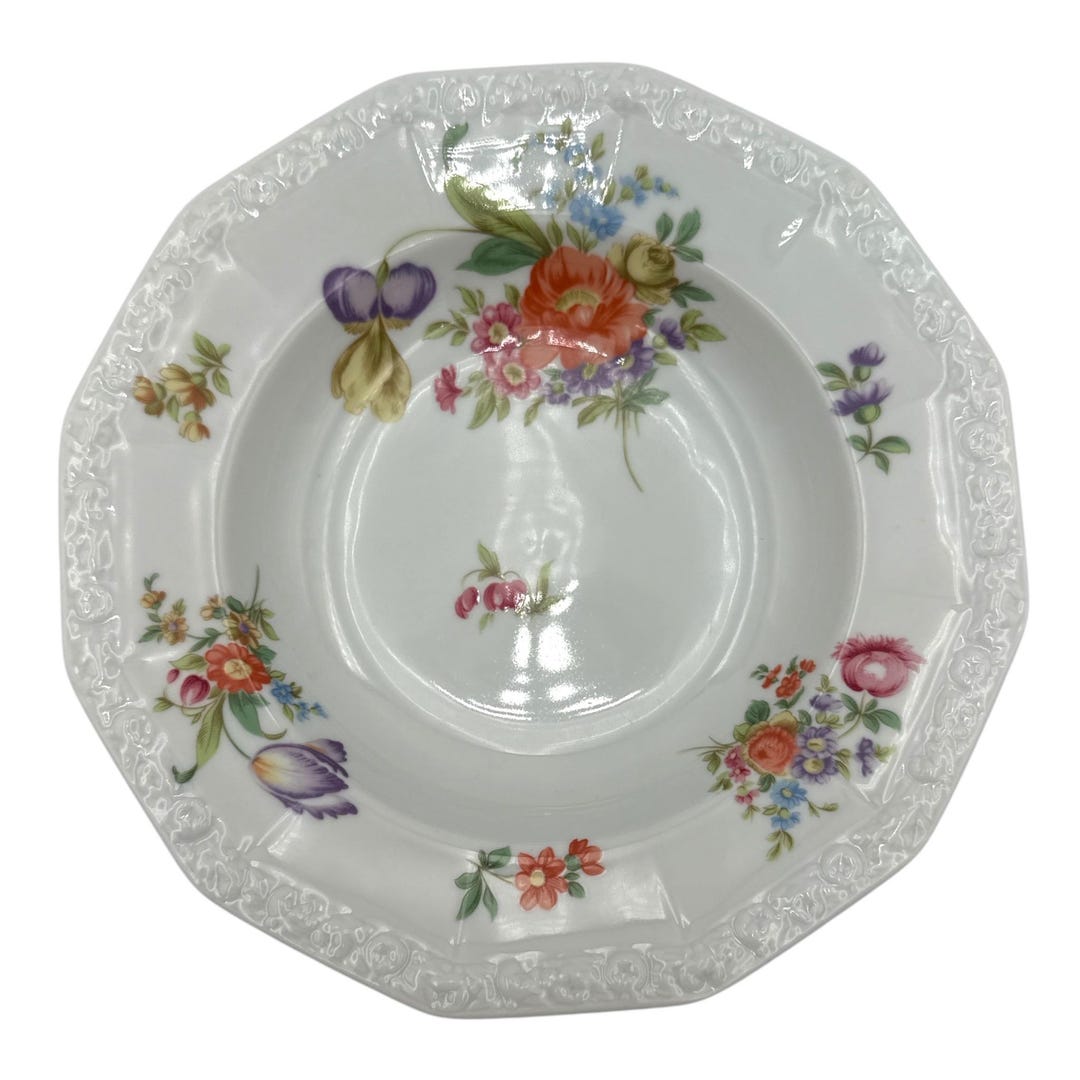 Rosenthal Classic Rose Collection Soup Bowls – Set of 8 – Embossed ...