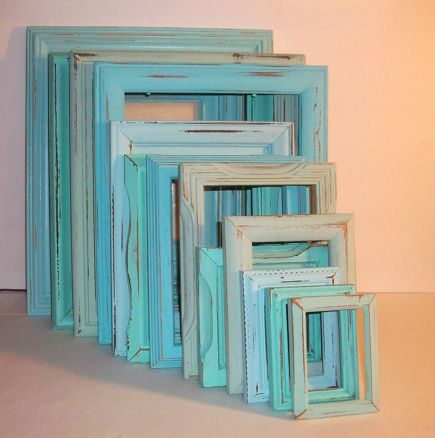 13 Beach Themed Distressed Picture Frames Etsy