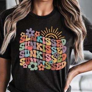 Sun T-Shirt, Summer Shirt, Beach Shirts,Summer Vibes Shirt, Distressed Beach Tee, Sunshine Shirt, 2025 Trendy Women&#39;s Tee