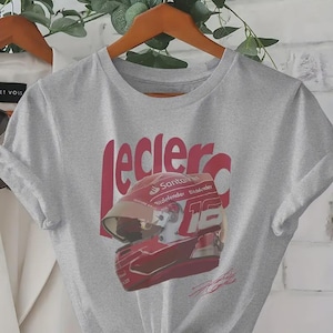 Charles Leclerc Ferrari F1 T-Shirt, Leclerc 16 Formula Racing Tee, Vintage Ferrari Motorsport Shirt, Formula One Fan Gift