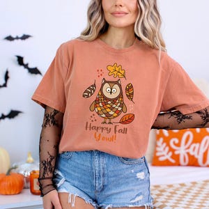 Spooky Owl Shirt, Halloween Owl Tee, Owl Witch Shirt, Hoot Halloween, Owl Costume Tee, Owl Pumpkin Tee, Haunted Owl Shirt, Owl Ghost Shir