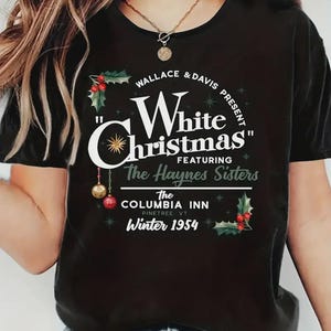 White Christmas Movie Sweatshirt: Haynes Sisters Wallace and Davis Crewneck