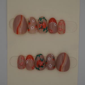 Orange Nails- fruit nails