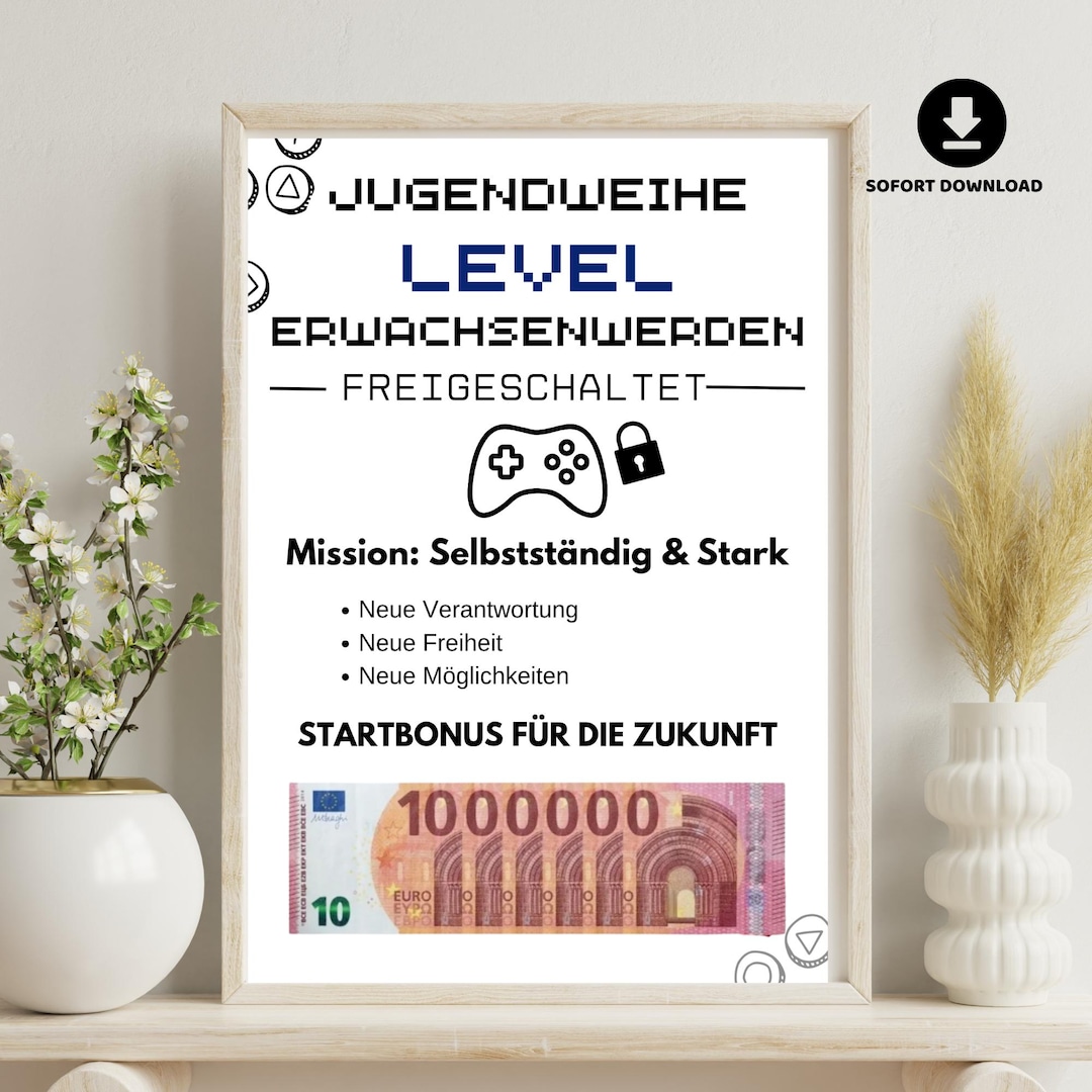 Geldgeschenk Jugendweihe Junge M dchen Level Erwachsenwerden geldgeschenk-jugendweihe-junge-m-dchen-level-erwachsenwerden