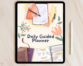 Daily Guided Planner for ADHD Focus and improved productivity INSTANT DOWNLOAD