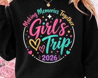 Girls Trip 2026 PNG, Girls Vacation PNG, Tropical Travel Vibes PNG, Matching Trip Shirt Design, Summer Sublimation Png, Digital Download
