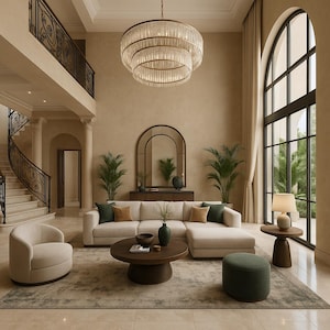 Diseño de interiores personalizado / Servicio de diseño electrónico de salas virtuales / Tablero de inspiración y enlaces de compras