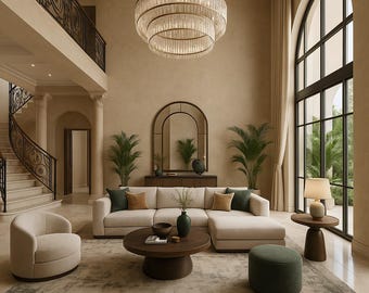 Custom Interior Design | Virtual Room E-Design Service | Mood Board & Shopping Links