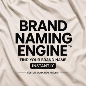 Brand Naming Engine™ | Find Your Brand Name & Vibe Instantly | Business Name Generator, Brand Identity Guide, Startup Branding Tool