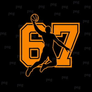 67 Basketball Meme Dunk Position Six Seven Game Trendy Png, 67 Basketball Meme Png, Six Seven Pose Png, Funny Game Trend, Gen Alpha Meme Png