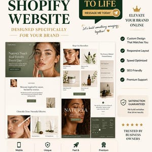 Shopify Expert – Premium anpassad butiksdesign, installation och konverteringsoptimering, anpassad Shopify-webbdesign och temanpassning
