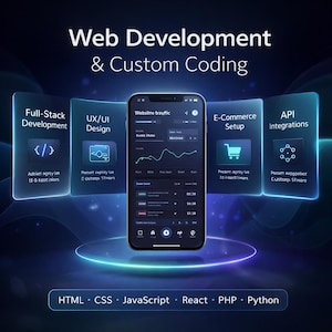 Custom Website Design |Professional Business Website | Shopify,WordPress or React Website | Full Stack Web Development |UI UX Design Service image 2